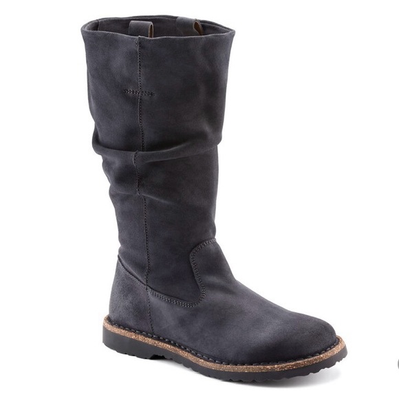 BIRKENSTOCK LUTON HIGH SUEDE GRAPHITE HYDROPHOBIC 36-5L boots suede blue - Picture 11 of 14